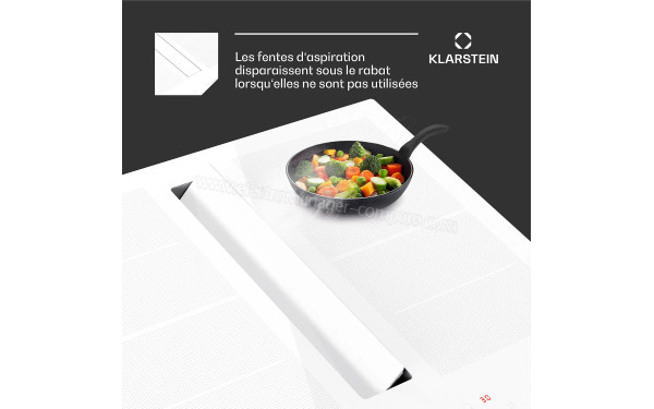 KLARSTEIN Chef-Fusion Down Air System 60 Blanc - Mise en situation