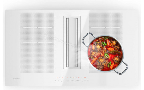 KLARSTEIN Chef-Fusion Down Air System 90 Blanc - Vue du dessus