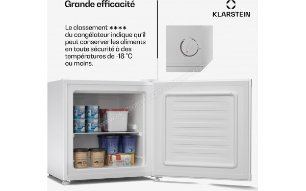 KLARSTEIN Irene double Blanc - Vue de l'int&eacute;rieur