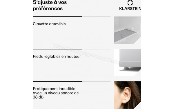 KLARSTEIN Irene double Blanc - Mise en situation