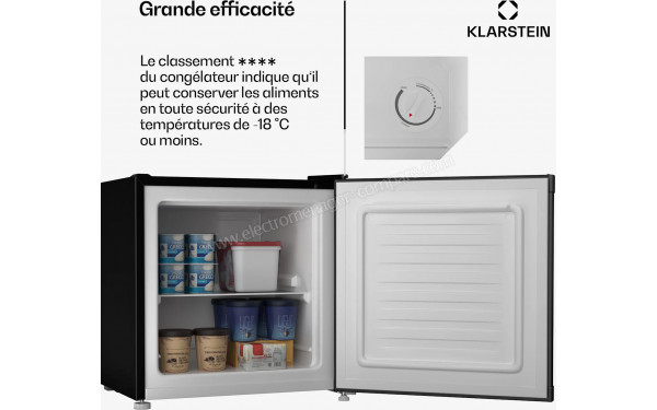 KLARSTEIN Irene double Noir - Vue de l'int&eacute;rieur