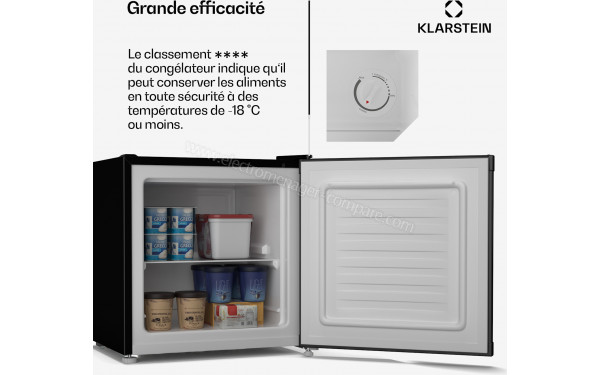 KLARSTEIN Irene double Noir Retro - Vue de l'int&eacute;rieur