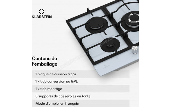 KLARSTEIN Ignito 5 Blanc - Zoom sur les bordures