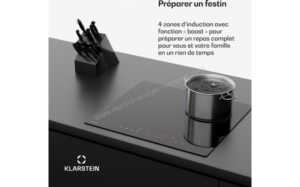 KLARSTEIN PowerGlide Noir - Appareil encastr&eacute;