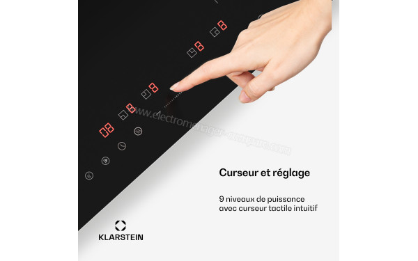 KLARSTEIN PowerGlide Noir - &Eacute;cran tactile