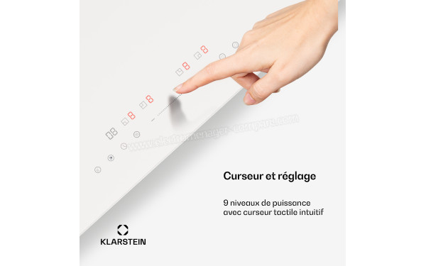 KLARSTEIN PowerGlide Blanc - &Eacute;cran tactile