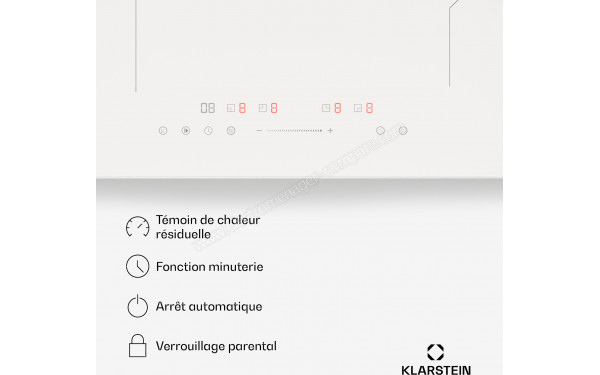 KLARSTEIN PowerGlide Blanc - Panneau de commandes