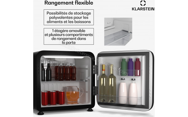 KLARSTEIN Audrey Evo 43 L Noir - Vue de l'int&eacute;rieur