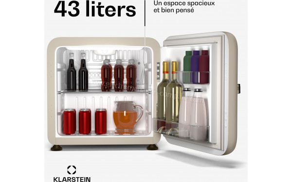 KLARSTEIN Audrey Evo 43 L Cr&egrave;me - Dimensions