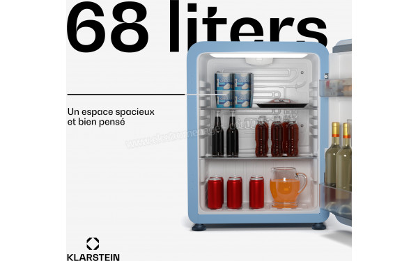 KLARSTEIN Audrey Evo 68 L Bleu - Dimensions