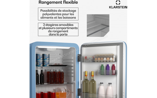 KLARSTEIN Audrey Evo 68 L Bleu - Vue de l'int&eacute;rieur