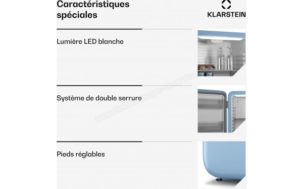 KLARSTEIN Audrey Evo 90 L Bleu - Mise en situation