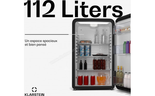 KLARSTEIN Audrey Evo 112 L Noir - Dimensions