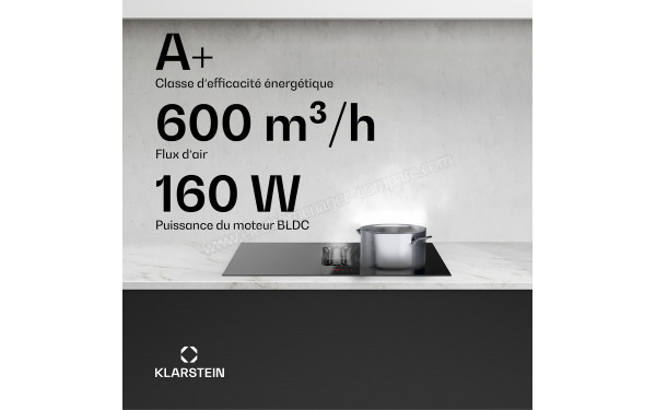 KLARSTEIN AirJet Hybrid Down Air System 60 Noir - D&eacute;bit d'air puissant