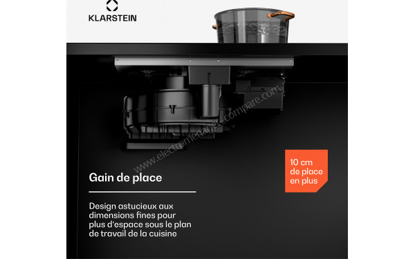 KLARSTEIN AirJet Hybrid Down Air System 60 Noir - Mise en situation