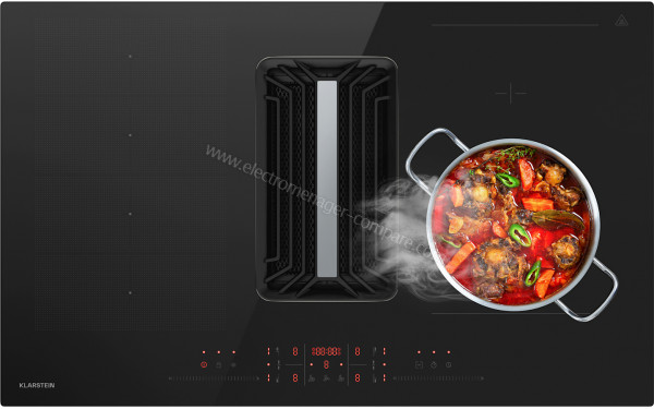 KLARSTEIN AirJet Hybrid Down Air System 83 Noir - Vue du dessus