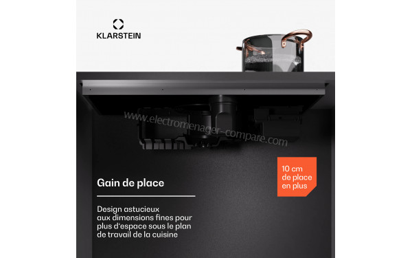 KLARSTEIN AirJet Hybrid Down Air System 90 Noir - Mise en situation