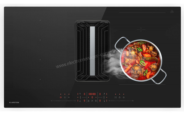 KLARSTEIN AirJet Hybrid Down Air System 90 Noir - Vue du dessus