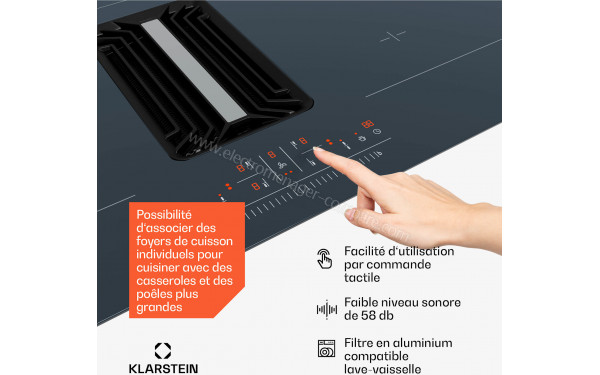 KLARSTEIN AirJet 90 Down Air System Anthracite - &Eacute;cran tactile