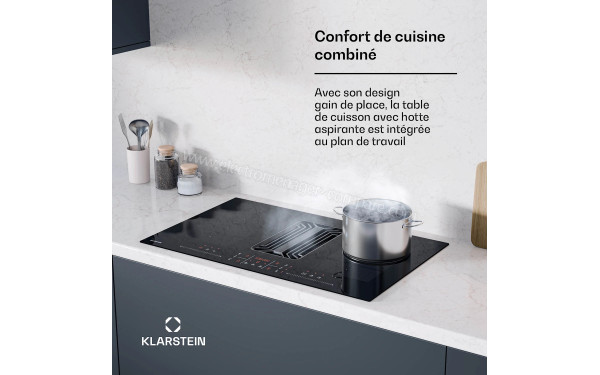 KLARSTEIN AirJet FlexPro Down Air System 83 Noir - Mise en situation