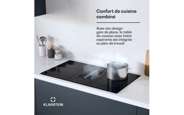 KLARSTEIN AirJet FlexPro Down Air System 90 Noir - Mise en situation