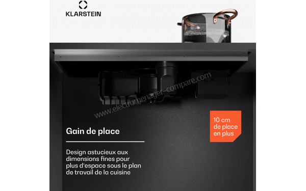 KLARSTEIN AirJet FlexPro Down Air System 90 Noir - Mise en situation