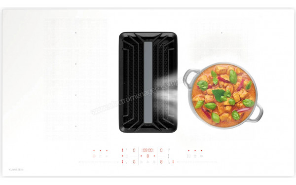 KLARSTEIN AirJet FlexPro Down Air System 90 Blanc - Vue du dessus