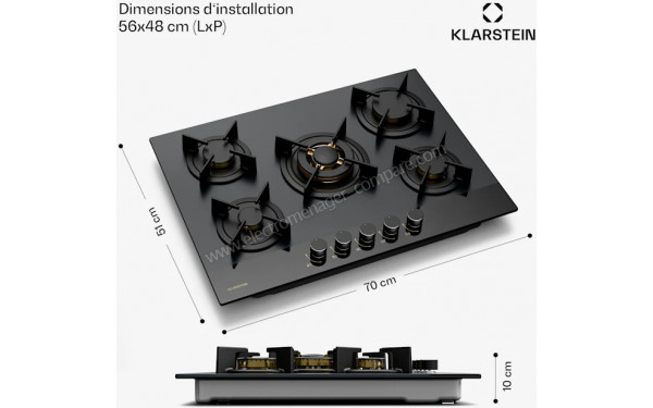 KLARSTEIN Goldflame Nano 5 - Dimensions