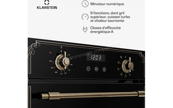 KLARSTEIN Victoria 45 Noir - Panneau de commandes