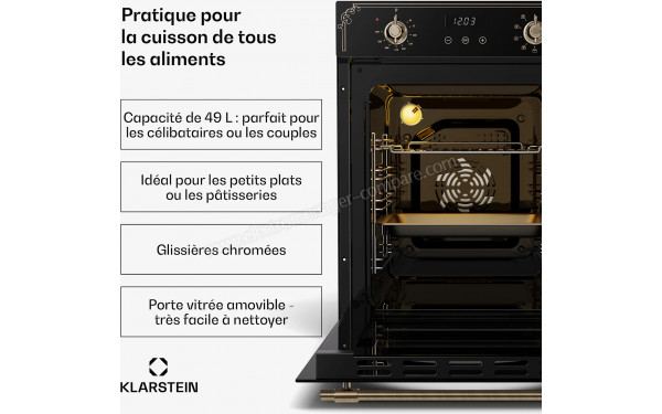 KLARSTEIN Victoria 45 Noir - Vue de l'int&eacute;rieur