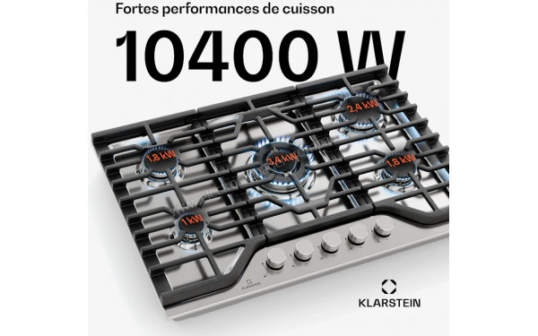 KLARSTEIN Turbocast 5 75 - Puissance de cuisson