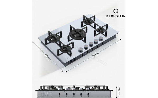 KLARSTEIN Illuminosa 5 Inox - Dimensions