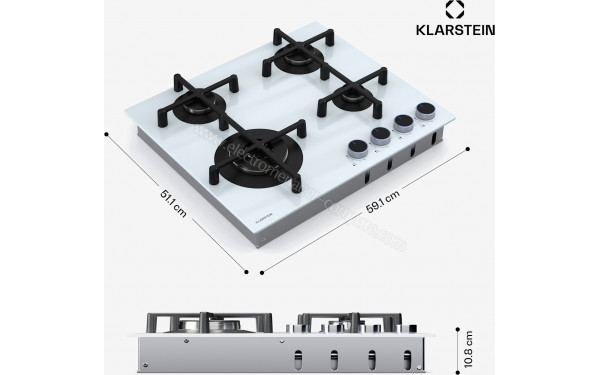 KLARSTEIN Illuminosa 4 Blanc - Dimensions