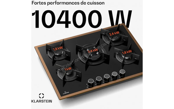 KLARSTEIN Lumiflame 5 - Puissance de cuisson