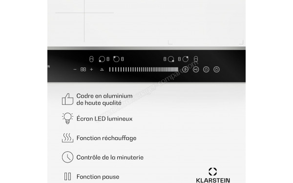 KLARSTEIN DualTone Hybrid Blanc - Panneau de commandes