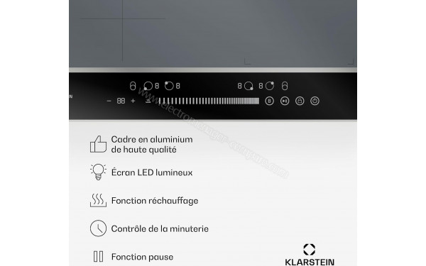 KLARSTEIN DualTone Hybrid Argent - Panneau de commandes
