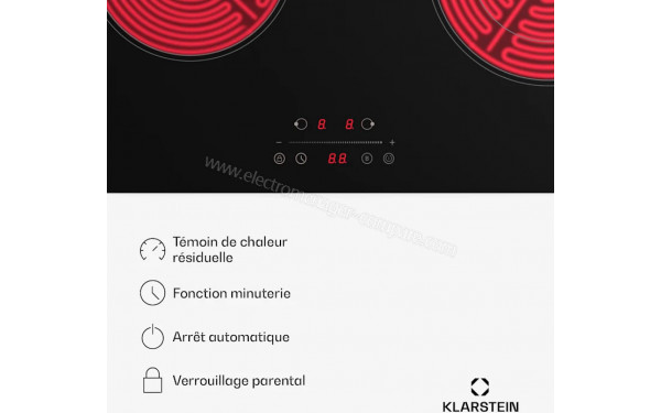 KLARSTEIN CeramEase Slim VTC 2 - Vue des programmes