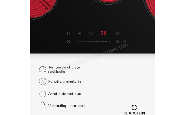 KLARSTEIN CeramEase Slim VTC 3 - Vue des programmes