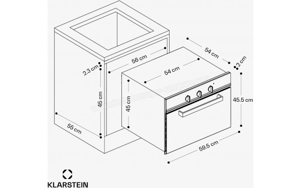 KLARSTEIN SpaceSmart  Noir - Dimensions