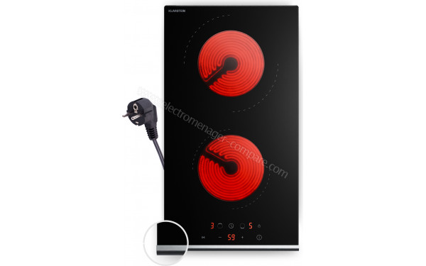 KLARSTEIN Verosteel 30 Vitroc&eacute;ramique Noir - Vue du dessus