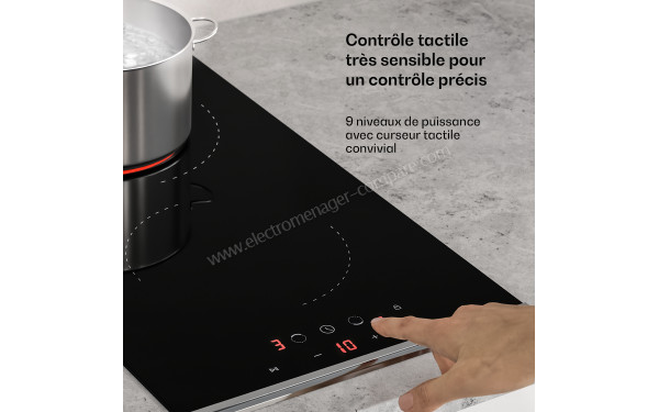 KLARSTEIN Verosteel 30 Vitroc&eacute;ramique Noir - Panneau de commandes