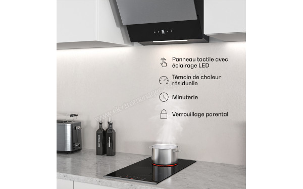 KLARSTEIN Verosteel 30 Vitroc&eacute;ramique Noir - Mise en situation