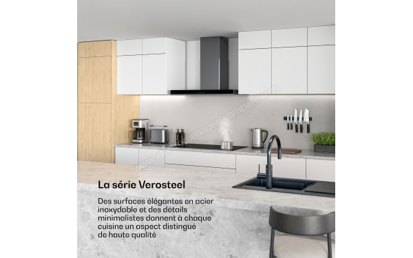 KLARSTEIN Verosteel 90 Vitroc&eacute;ramique Noir - Mise en situation