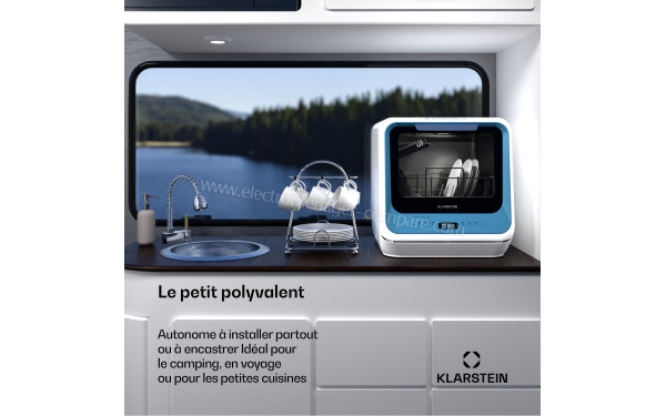 KLARSTEIN Amazonia Mini Bleu et Blanc 2025 - Mise en situation