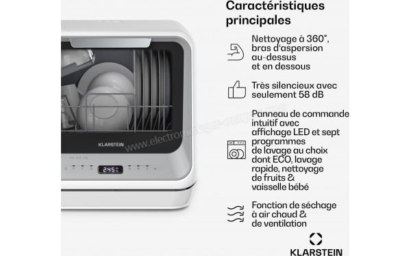 KLARSTEIN Amazonia Mini Argent et Blanc 2025 - Mise en situation