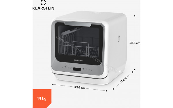 KLARSTEIN Amazonia Mini Argent et Blanc 2025 - Dimensions