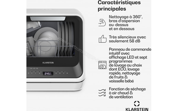 KLARSTEIN Amazonia Mini Noir et Blanc 2025 - Mise en situation