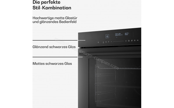 KLARSTEIN Velaire 74L Noir - Vue des programmes