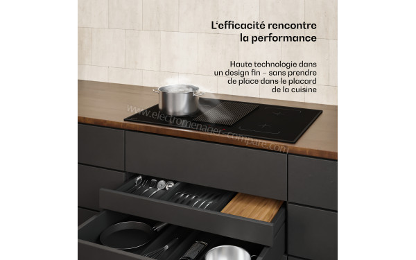 KLARSTEIN Velaire 80 Induction Hybrid Noir - Appareil encastr&eacute;