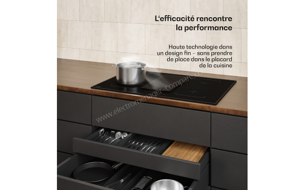 KLARSTEIN Velaire 80 Induction Flex Noir - Appareil encastr&eacute;